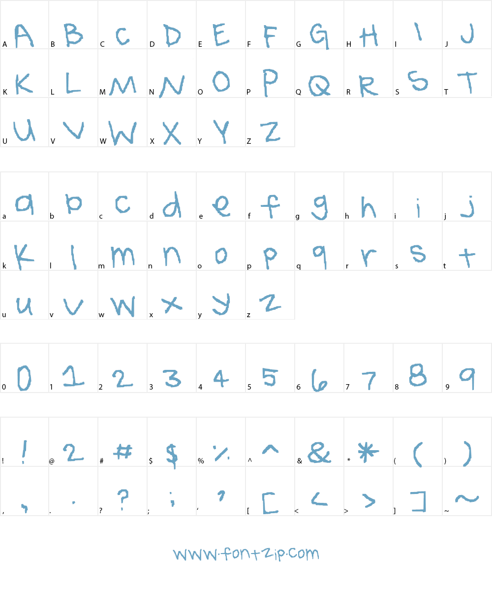 idk gay Font Character